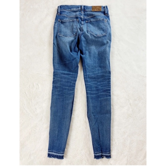 Madewell 9" High Rise Skinny Jeans Released Raw Hem - Picture 8 of 8